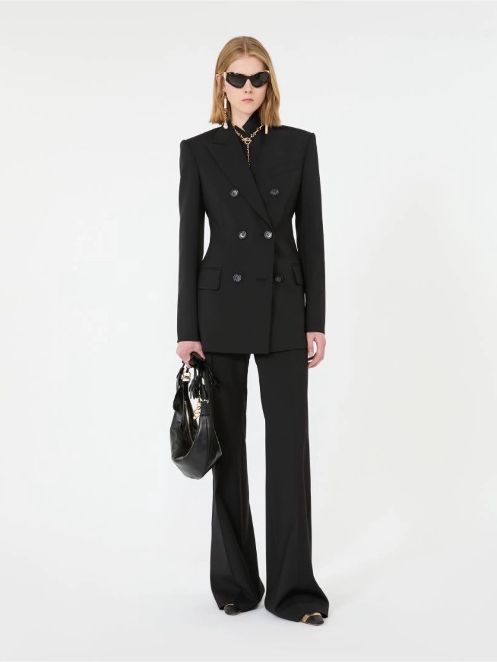 Women’s Sportmax Black Double-Breasted Blazer